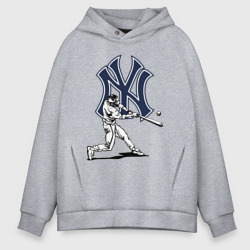 Мужское худи Oversize хлопок New York Yankees - baseball team