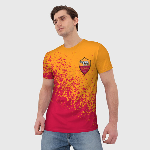 Мужская футболка 3D ROMA., цвет 3D печать - фото 3