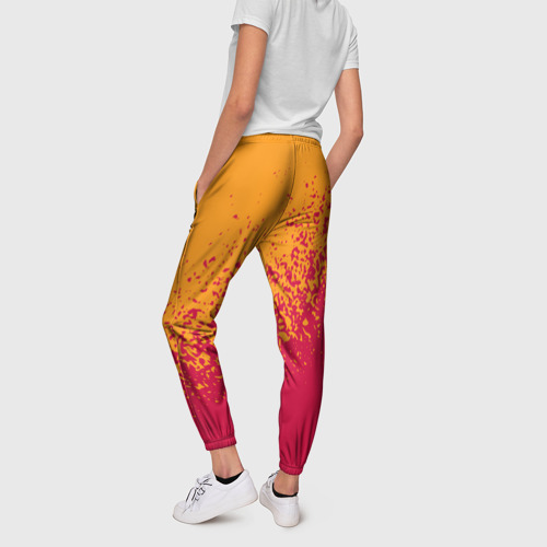 Женские брюки 3D с принтом ROMA, вид сзади #2