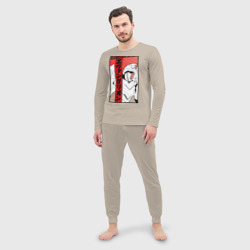 Мужская пижама с лонгсливом хлопок Ева - фото 2