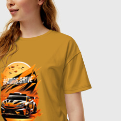 Женская футболка хлопок Oversize BeamNG.Drive - Air studio - фото 2