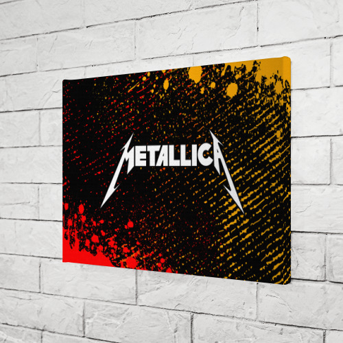 Холст прямоугольный METALLICA / МЕТАЛЛИКА, цвет 3D печать - фото 3