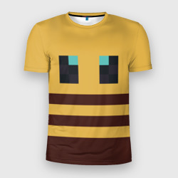 Мужская футболка 3D Slim Minecraft Bee