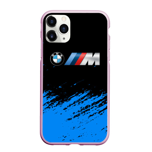 Чехол для iPhone 11 Pro Max матовый BMW., цвет розовый