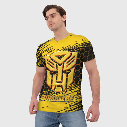 Мужская футболка 3D Bumblebee, цвет 3D печать - фото 3