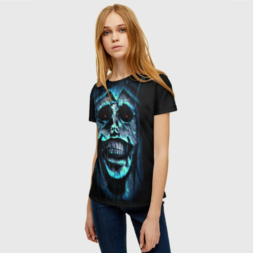 Женская футболка 3D с принтом SL Statue of God, фото на моделе #1
