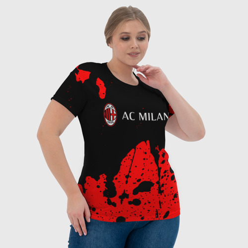 Женская футболка 3D AC MILAN / МИЛАН - фото 6