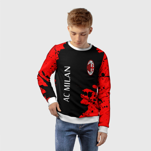 Детский свитшот 3D AC Milan Милан, цвет 3D печать - фото 3