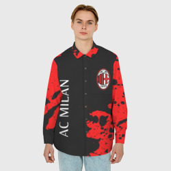 Мужская рубашка oversize 3D AC Milan Милан - фото 2