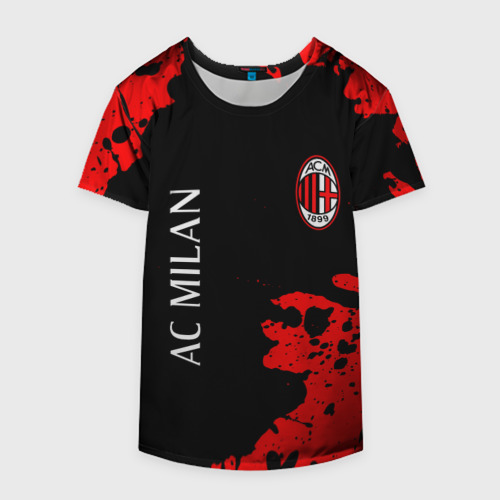 Накидка на куртку 3D AC Milan Милан, цвет 3D печать - фото 4