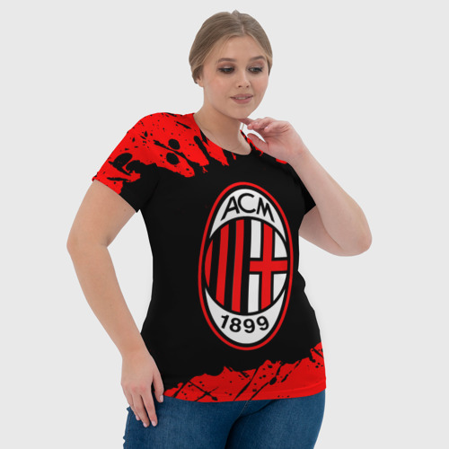 Женская футболка 3D AC MILAN / МИЛАН - фото 6