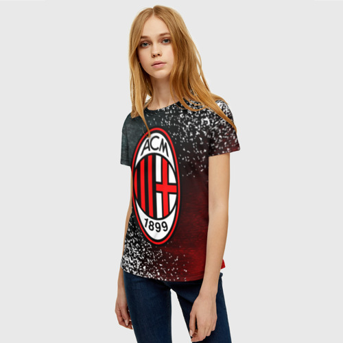 Женская футболка 3D AC Milan Милан - фото 3