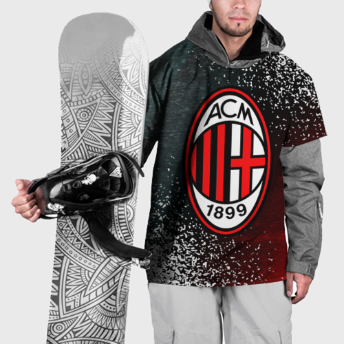Накидка на куртку 3D AC Milan Милан, цвет 3D печать