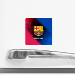 Магнит с принтом Barcelona Барселона для любого человека, вид спереди №2. Цвет основы: белый