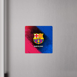 Магнит с принтом Barcelona Барселона для любого человека, вид спереди №4. Цвет основы: белый