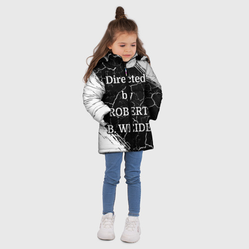 Зимняя куртка для девочек 3D с принтом Directed by Robert b Weide, вид сбоку #3