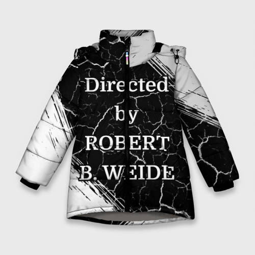 Зимняя куртка для девочек 3D с принтом Directed by Robert b Weide, вид спереди #2