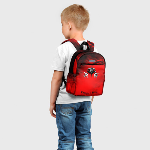 Детский рюкзак 3D с принтом КОРОЛЬ И ШУТ, фото на моделе #1