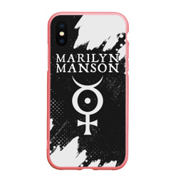 Чехол для iPhone XS Max матовый Marilyn Manson м. Мэнсон