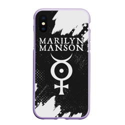 Чехол для iPhone XS Max матовый Marilyn Manson м. Мэнсон