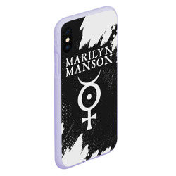 Чехол для iPhone XS Max матовый Marilyn Manson м. Мэнсон - фото 2