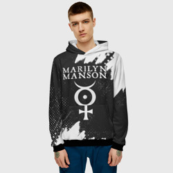 Мужская толстовка 3D Marilyn Manson м. Мэнсон - фото 2