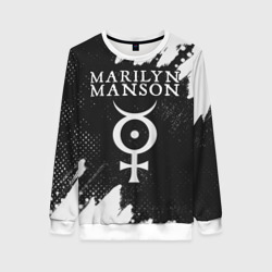Женский свитшот 3D Marilyn Manson м. Мэнсон