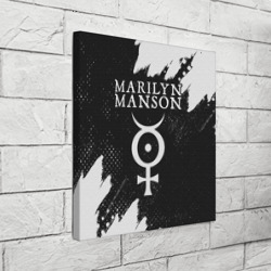 Холст квадратный Marilyn Manson м. Мэнсон - фото 2