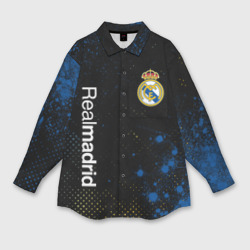 Мужская рубашка oversize 3D Real Madrid Реал Мадрид