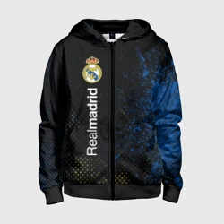 Детская толстовка 3D на молнии Real Madrid Реал Мадрид