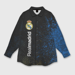 Мужская рубашка oversize 3D Real Madrid Реал Мадрид