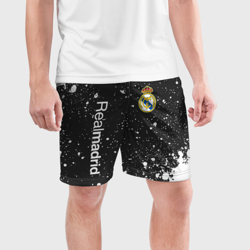 Мужские шорты спортивные Real Madrid Реал Мадрид, цвет 3D печать - фото 3