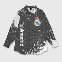 Мужская рубашка oversize 3D Real Madrid Реал Мадрид