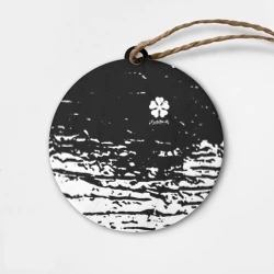 Деревянная игрушка круг Черный клевер