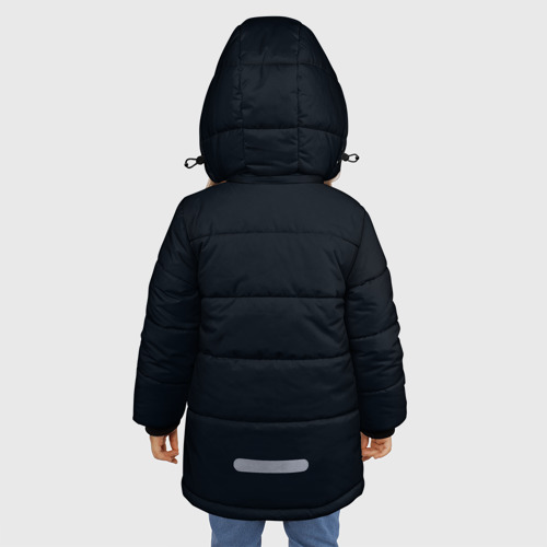 Зимняя куртка для девочек 3D с принтом Undertale, вид сзади #2