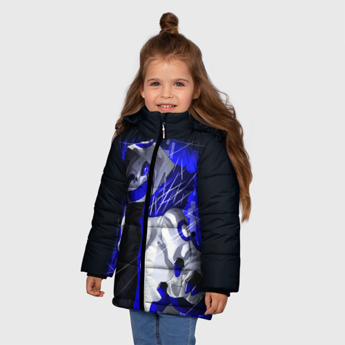 Зимняя куртка для девочек 3D с принтом Undertale, фото на моделе #1