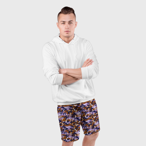 Мужские шорты спортивные с принтом Camouflage for men, фото #4