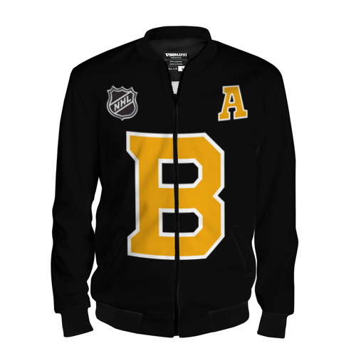 Мужской бомбер 3D Boston Bruins Patrice Bergeron, цвет черный