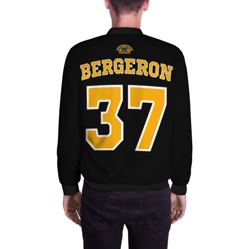 Мужской бомбер 3D Boston Bruins Patrice Bergeron, цвет черный - фото 4