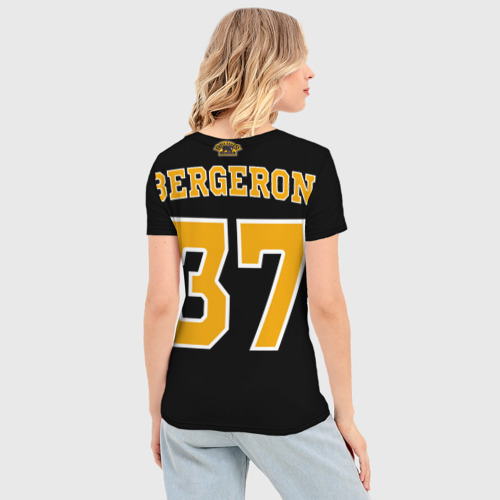 Женская футболка 3D Slim Boston Bruins Patrice Bergeron, цвет 3D печать - фото 4