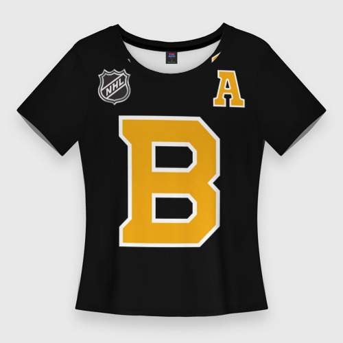 Женская футболка 3D Slim Boston Bruins Patrice Bergeron, цвет 3D печать