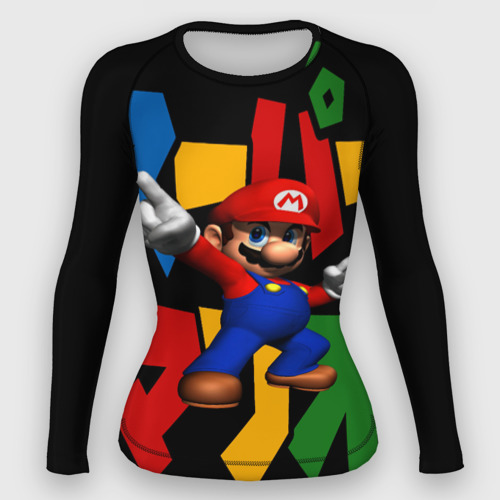Женский рашгард 3D Mario