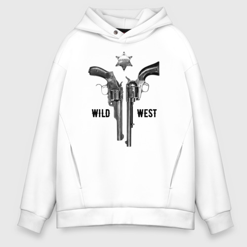 Мужское худи Oversize хлопок Wild west Дикий запад 1