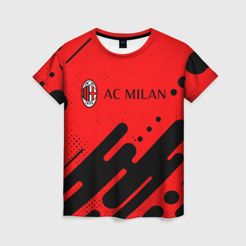 Женская футболка 3D AC MILAN / МИЛАН