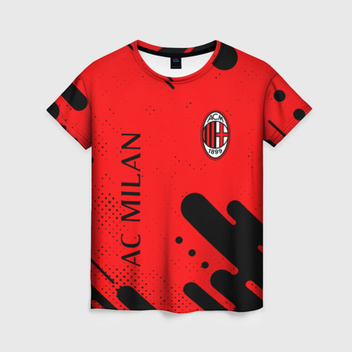 Женская футболка 3D AC MILAN / МИЛАН