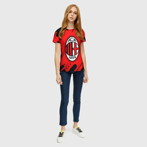 Женская футболка 3D AC MILAN / МИЛАН - фото 5