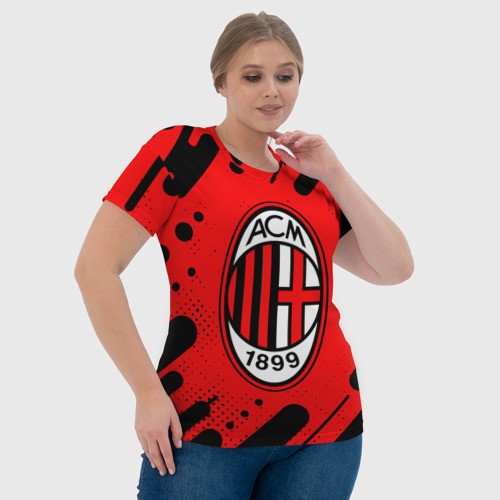 Женская футболка 3D AC MILAN / МИЛАН - фото 6