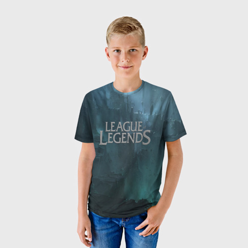 Детская футболка 3D с принтом League of Legends, фото на моделе #1