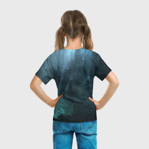 Детская футболка 3D с принтом League of Legends, вид сзади #2