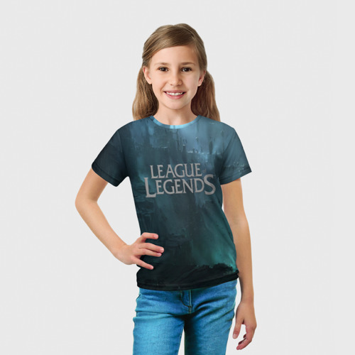 Детская футболка 3D с принтом League of Legends, вид сбоку #3